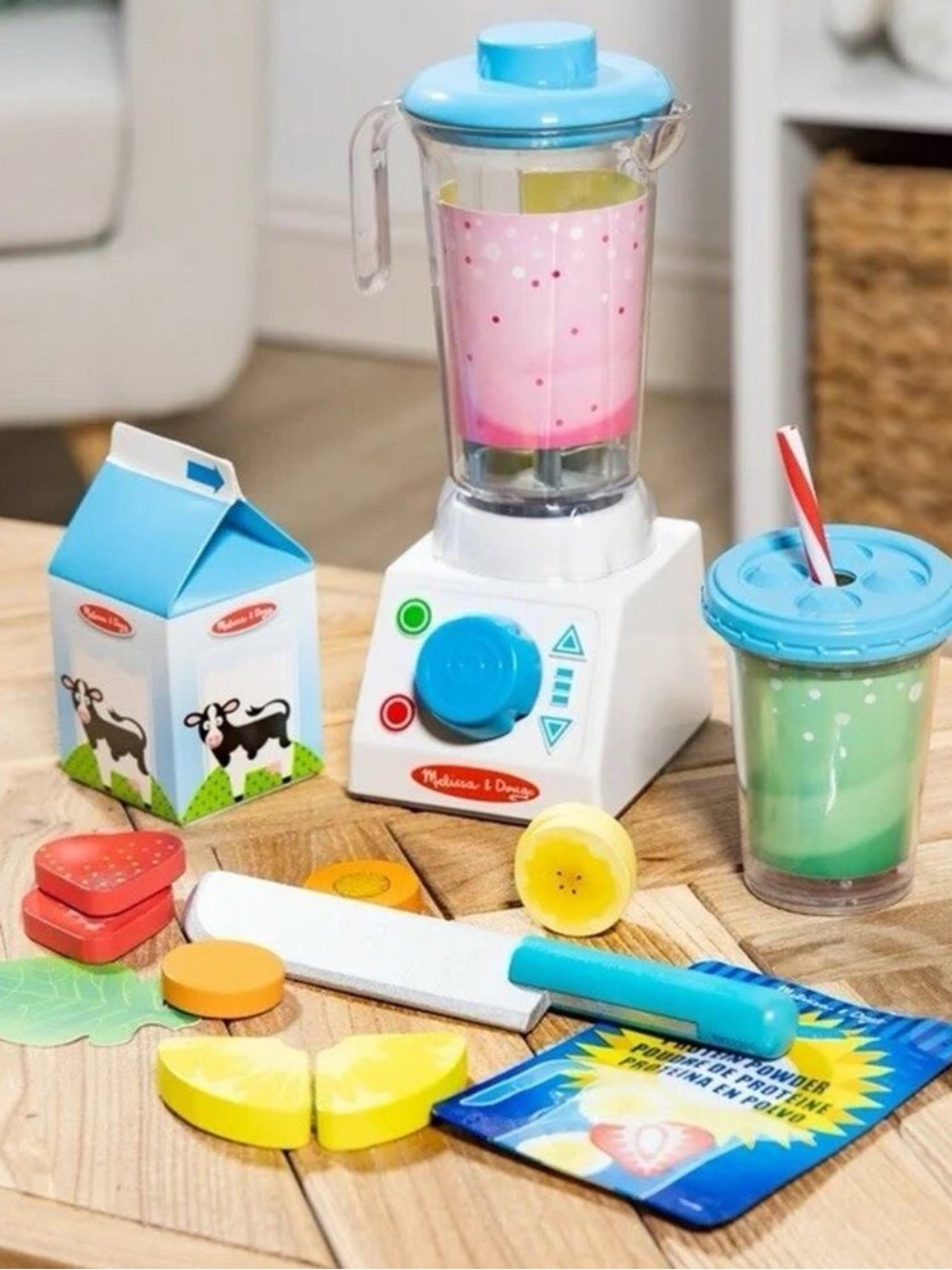 Melissa & Doug Smoothie Maker Blender Set 22-Piece Play Food Set *NEW*